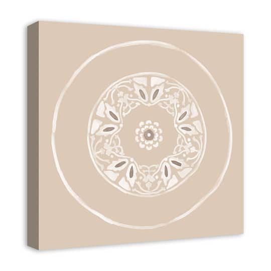 Neutral Medallion 20" x 20" Canvas Wall Art